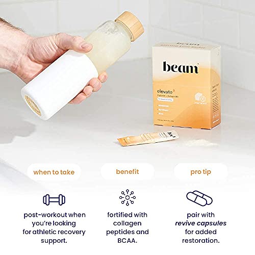 Beam Organics, Elevate Hydration Recovery, Fresh Lemon, 15 Single Serve