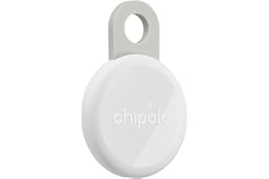 Chipolo LOOP - Rechargeable Bluetooth Tracking tag, Item Locator for Keys & Bags, Compatible with Apple Find My or Find Hub on Android, Out of Range Alerts for Android & Call Your Phone