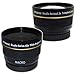 Polaroid Studio Series 30/30.5/43/37mm .43x HD Wide Angle Lens With Macro Attachment + Polaroid Studio Series 2.2X HD Telephoto Lens Travel Kit