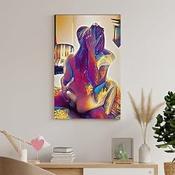 Couple Sex Erotic Abstract Art Aesthetic Poster for