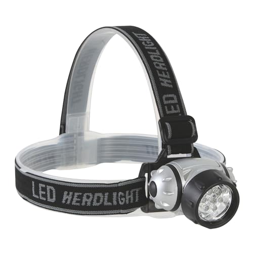 Perel EHL12 Lampe frontale à 7 LEDs ultra lumineuses Blanc, Medium
