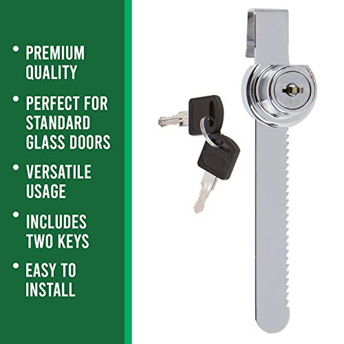 Westway Locks Sliding Glass Door Ratchet Lock with Chrome Finish