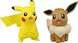 Takara Tomy ESP-10 Takaratomy Pokémon Sun & Moon Esp-10-Pikachu & Eevee Figure, 1.5