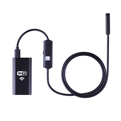 ZY Tech ypc HD720P 2 Million High Definition Industrial Endoscope Support Android iPhone and Computer Waterproof with Wifi and LED Lights (1M)