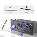 Mi Mix 2S Case, [with 360° Stand] Rotating Ring Crystal Clear [Electroplated Metal Technology] Silicone Soft TPU [Shockproof Protection] Ultra Thin Cover Kickstand for Xiaomi Mi Mix 2S (Blue, Mix 2S)