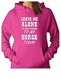 TeeStars Leave Me Alone I'm Only Talking to My Horse Gift for Horse Lover Women Hoodie