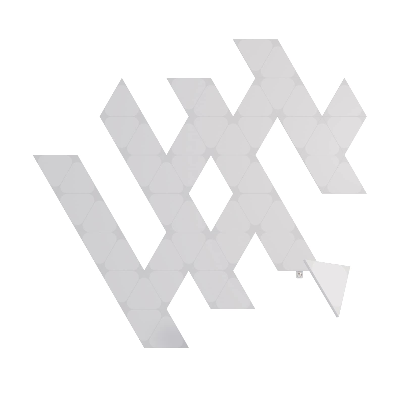 Nanoleaf Shapes Mini Triangle Expansion Pack, 50 Additional Smart Light Panels LED RGBW - Modular Wi-Fi Colour Changing Wall Lights, Works with Alexa Google Assistant Apple Homekit, Room Decor, Gaming