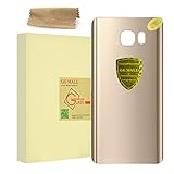 GG MALL Back Glass Cover Battery Door Housing For Samsung Galaxy Note 5 SM-N920 A/T/V/P/W8/R4/F with Adhesive + Cleaning cloth (Gold)