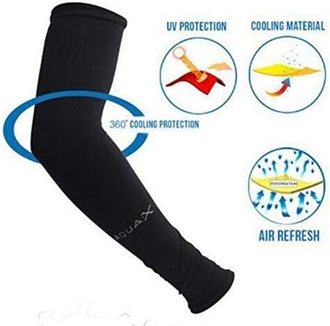 PIE™ Aquax Polyester UV Protection Arm Sleeves Protect (1 Pair - Black)