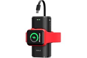 iWALK Portable Apple Watch Charger, 9000mAh Power Bank with Built in Cable, Apple Watch and Phone Charger, Compatible with Apple Watch Series 8/7/6/Se/5/4/3/2, iPhone14/ 13/12/12 Pro Max/ 11/6s
