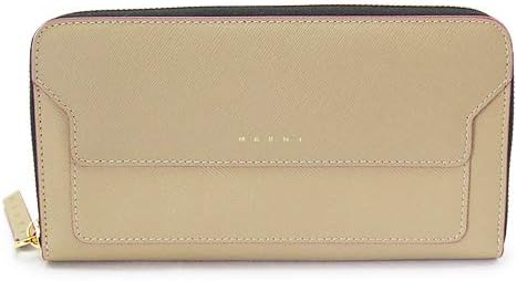 Amazon マルニ Marni 長財布 レディース Pfmoe11u07 Lv5 財布 ラウンドファスナー サフィアーノ レザー Rectangular Zip Around Wallet Soft Beige Z344o 並行輸入品 財布