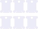 Lanjue 200pcs Plastic Floss Bobbins for Cross Stitch & Embroidery view 2