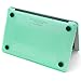 LENTION Hard Case for MacBook Air (11-inch, Late 2010 to Early 2015) - Model A1370 / A1465, with Keyboard Cover and Port Plugs, Matte Finish Case with Rubber Feet (Frost Green)