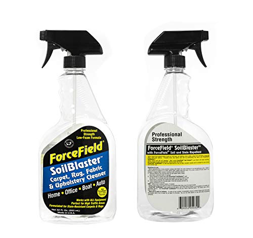 Forcefield Soilblaster - Fabric, Upholstery and Carpet Cleaner Concentrate Kit - Professional Strength Deep Stain Remover For Carpet, Rugs, Pet Spots - Concentrate Makes Up To 2 Gallons