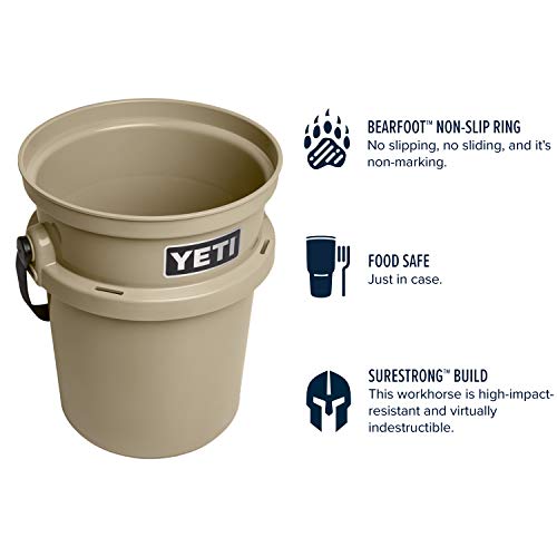 YETI Loadout 5Gallon Bucket, Impact Resistant Fishing/Utility Bucket, Tan Pricepulse