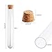 KINDPMA 15 Pcs 30ml Plastic Test Tubes 20X150mm Lab Tubes Candy Tubes with Cork Stoppers Glass Vials for Bath Salts for Scientist Nerds Party Halloween Wedding Party Decor