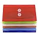 JAM PAPER Plastic Envelopes with Button & String Tie Closure - #10 Business Booklet - 5 1/4 x 10 - Assorted Colors - 6/pack