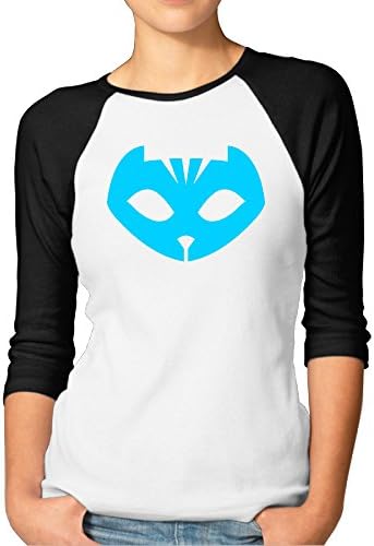 Women's PJ Masks Owlette Crest Baseball Tee Classical Sleeve Baseball