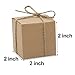 Amajoy 50pcs Kraft Favor Boxes with 50pcs Twine, Rustic Kraft Paper Candy Box for Wedding Favor Baby Shower Favor