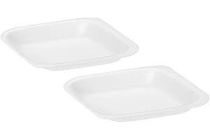 PATIKIL Rhombus-Shaped Weigh Boats, 20 Pack Plastic 5mL Small Disposable Powder Dispenser for Weighing Mixing, White