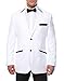Ferrecci 38L Jersey BOY White & Black Slim Fit Tuxedo Blazer