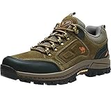 CAMEL CROWN Men's Outdoor Leather Hiking Shoes Breathable Lightweight Sneaker for Walking Trekking