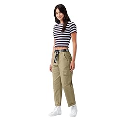 Dickies Women's Cropped Cargo Pant, Desert Sand, 27