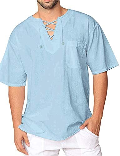 Fashion Casual Short Sleeve Cotton T Shirts Cotton Shirts Round Neck Tops