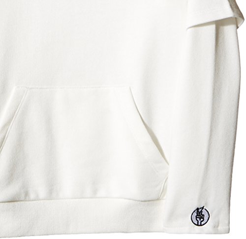 Kid Nation Kids' Double-Sleeve French Terry Sweatshirt for Boys Girls L Eggnog