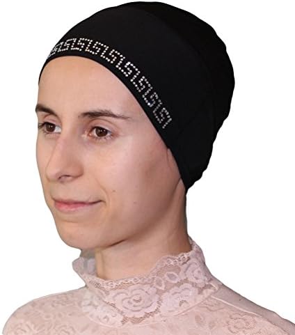 Modefa USA Firdevs Luxury Rhinestone Jewel Islamic Hijab Cap Muslim Bonnet Underscarf