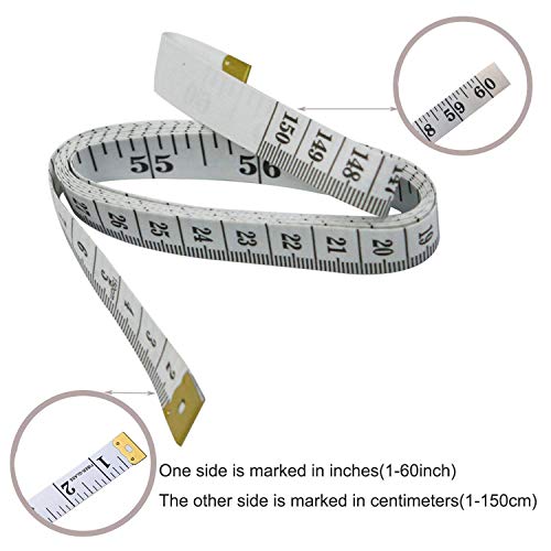 2 Measure+Flexible+Measurement+Centimetre+60+inch%25EF%25BC%2588White%25EF%25BC%2589