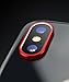 Sakula Camera Lens Protector Ring Plating Aluminum for iPhone X Camera Case Cover Ring Red