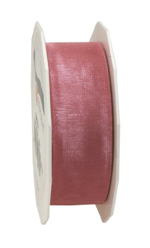 C.E. Pattberg Sheer Organza Light Pink, 27 Yards Gift Wrap, 1 inch Width, Accessories for Decoration & Handicrafts, Decoration Ribbon for Presents, for Every Occasion, 25mm-25m