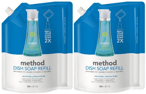 Method Dish Pump Refill - 36 oz - Sea Minerals - 2 pk