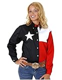Roper Women's Long Sleeve Texas Flag Shirt Plus