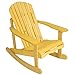Best Choice Products Outdoor Adirondack Rocking Chair Natural Fir Wood Deck Garden Furniture