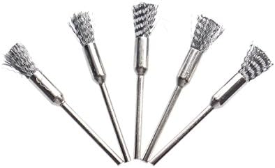 UETECH Stainless Steel Brush for Prebuilt Coils and Diy Coils Cleaning(5Pack)