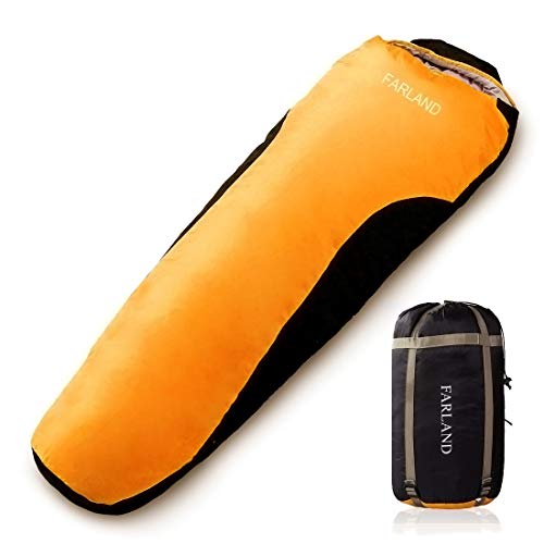 FARLAND Sleeping Bag 0 Degree to 20 Fahrenheit for 4 Seasons Envelope Mummy and Double Lightweight Portable Waterproof for Adults & Kids,Perfect for Traveling,Hiking and Outdoor Activities