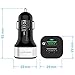 Quick Charge 3.0 Car Charger [QC 3.0] Fast Charger - LOVPHONE 2-Port / Dual USB Car Charger Adapter [QC 2.0 Compatible] Black Set with Micro USB Cable and Type-C adapter