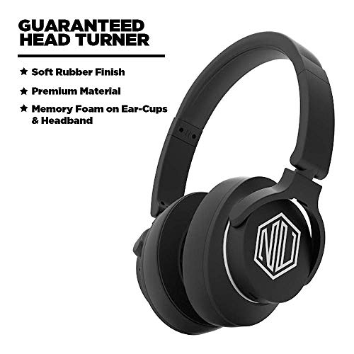 Nu Republic Starboy 3 Wireless Headphones with Extra bass Mode, Extra Memory Foam in Ear-Cups and Headband, 25 Hours Bat