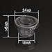 Zicome 2-Ounce Plastic Disposable Portion Cups Souffle Cups with Lids for Shots, Salad Dressings, Sauces, 100 Counts