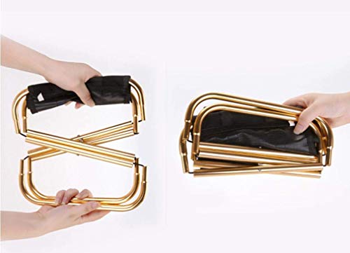 image for Greentiming Mini Small Children Game Seat, Portable Gold Folding Chair