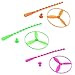 Owfeel of 3 Dragonfly Toy Plastic Twisty Flying Saucers Spinning Shooter Flying Disc Toys for Children 4color Send by Randomly