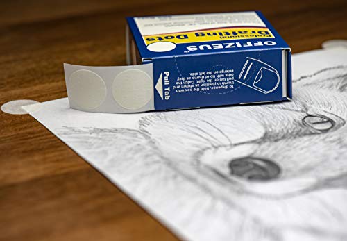 Professional Drafting Dots 500 pcs - Low Tack Pre-Cut Tape - Easy to Use, for Drawing, Blueprint, Artist, Architect