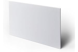 NOLIVEN 1 Pcs 24" x 48" White HDPE Sheet, 1/2" Thick High Density Polyethylene Board, Solid Plastic Block Board for DIY Projects, Machining, Home Decor, Handcrafts