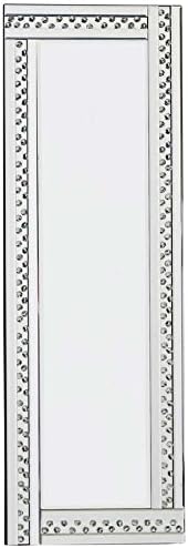 ALL GLASS SILVER GLITZ FLOATING CRYSTAL MIRROR (120x40)