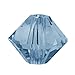 Swarovski Crystal, #5328 Bicone Beads 3mm, 25 Pieces, Denim Blue