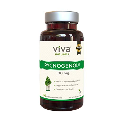 Viva Naturals Pycnogenol 100mg from French Maritime Pine Bark Extract