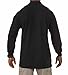 5.11 Tactical Professional Long Sleeve Polo Shirt, Cotton Pique Knit, Reinforced Seams, Black, 2X-Large, Style 42056