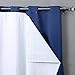 RHF Thermal Insulated Blackout Curtain Liner-Blackout curtain liner for 96 inch curtains&blackout curtain liner white,black out liner,darkening-( Hooks Included) One Panel 47W by 88L Inches